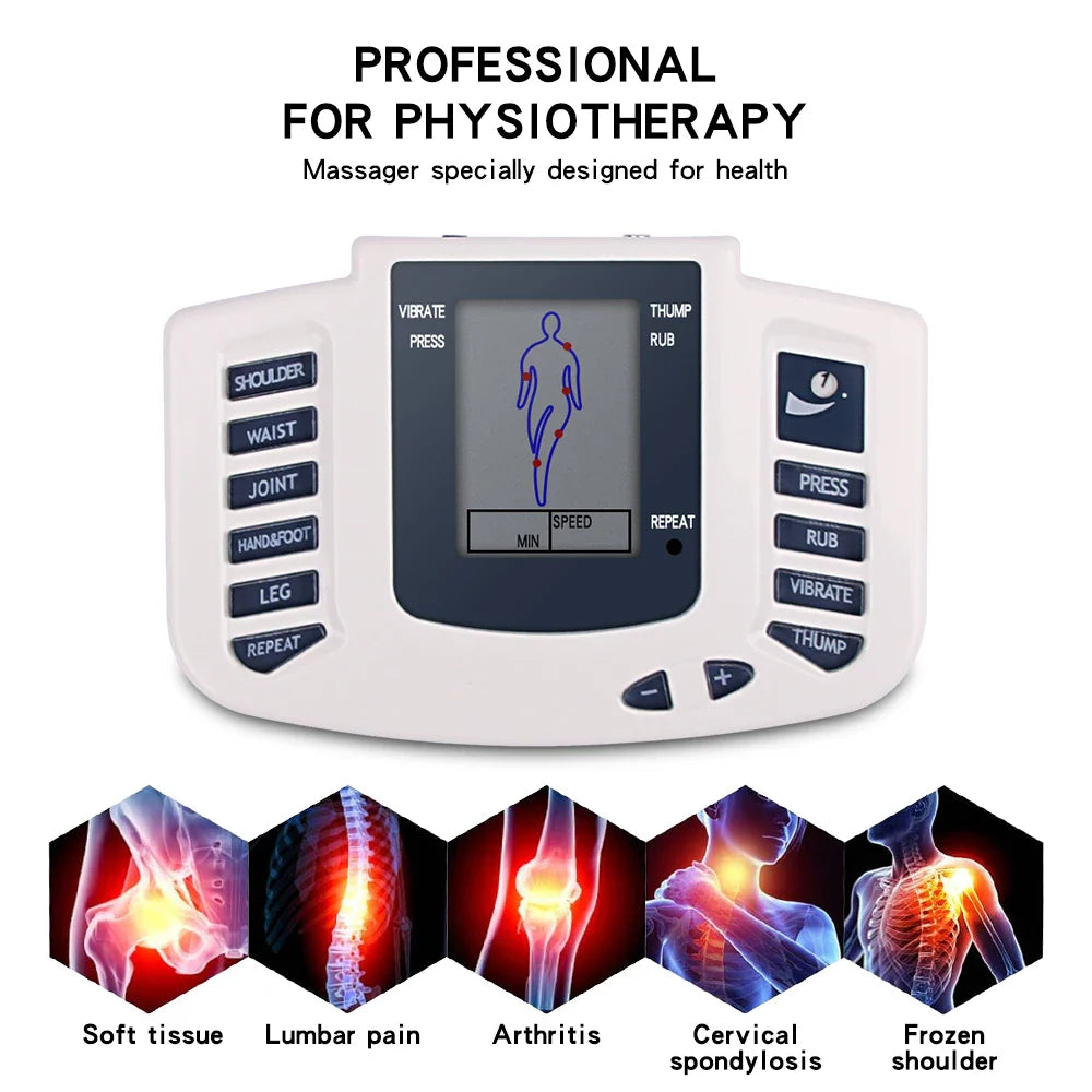 Electrostimulator Physiotherapy TENS EMS Massager with 12 Modes for Body