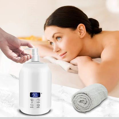 Massage Oil Heater With LED Screen – Digital Display