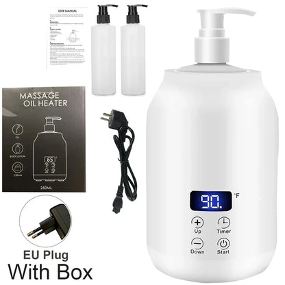 Massage Oil Heater With LED Screen – Digital Display