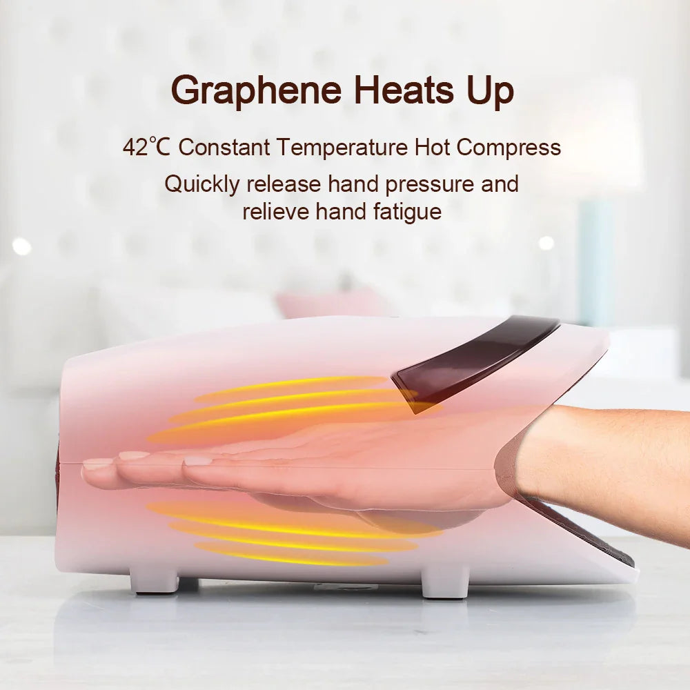 Rechargeable Hand Massager with Hot Compression for Arthritis and Carpal Tunnel