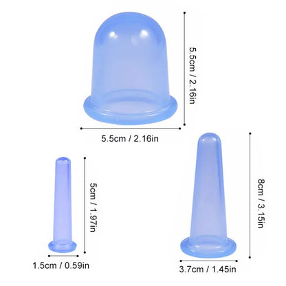 Silicone Facial Massage Cupping Set – Anti Cellulite