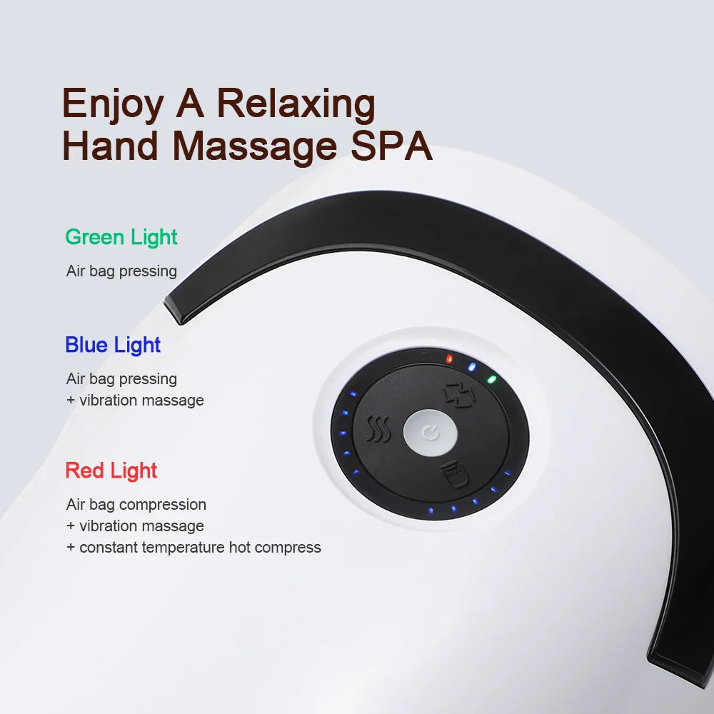 Rechargeable Hand Massager with Hot Compression for Arthritis and Carpal Tunnel
