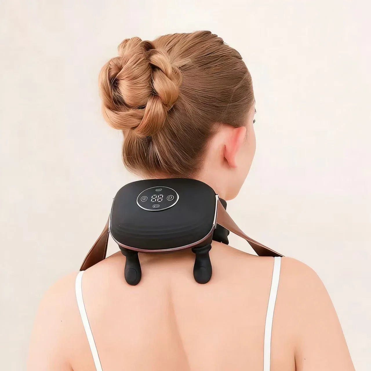 Wireless Heated Finger Massager for Neck, Shoulders, Trapezius Brushless Motor