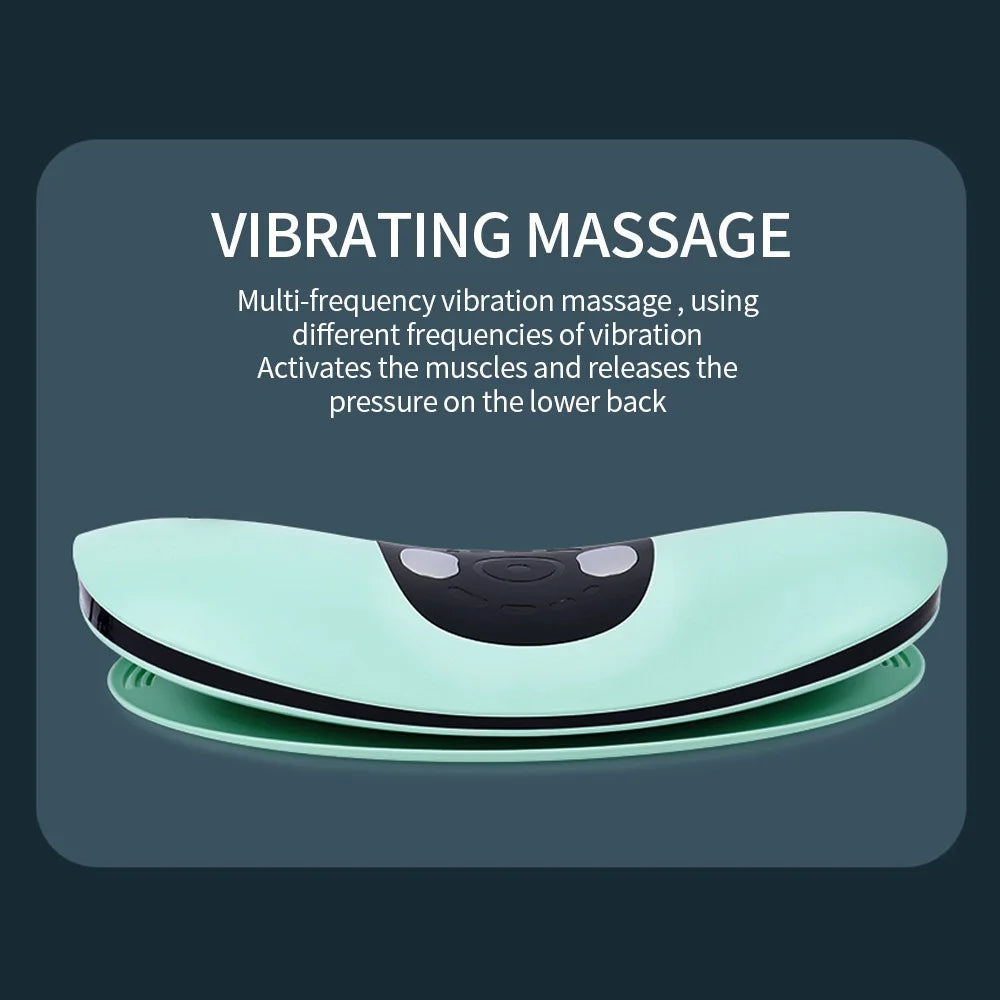 Electric Lumbar Traction Massager – Adjustable Vibration for Ultimate Comfort