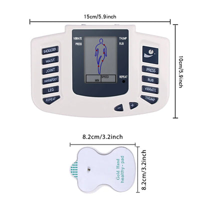 Electrostimulator Physiotherapy TENS EMS Massager with 12 Modes for Body