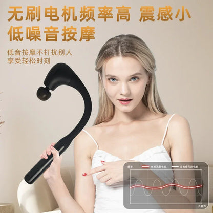 Fascial Massage Gun With Bent Long Handle – Deep Relief