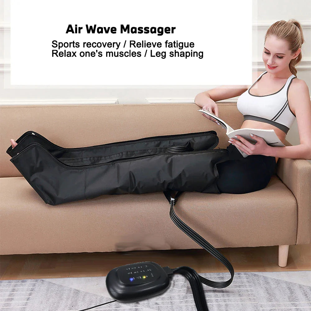 Air Compression Foot and Calf Massager for Circulation and Edema Relief