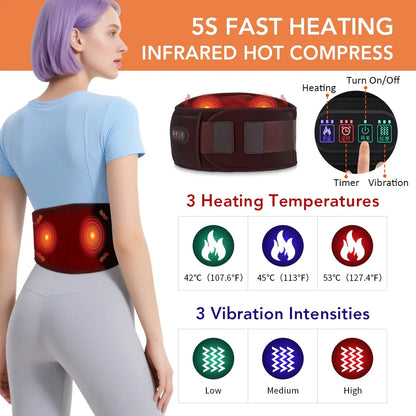 Electric Heating Lower Back Massager Belt – Heat Therapy