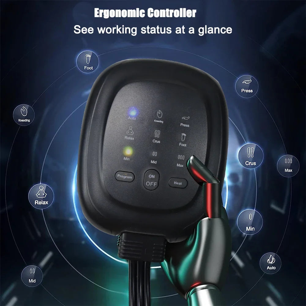 Leg Massager Machine Air Pressure Wraps – Shiatsu Kneading