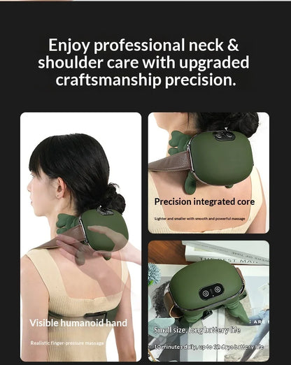 Portable Neck and Shoulder Kneading Massager with Wireless Heating