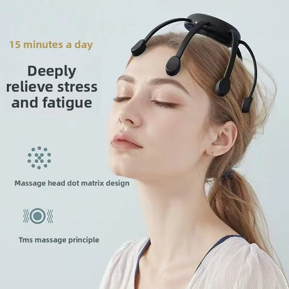 Electric Head Massager With 8-Claw Octopus Design, Portable Therapy Device