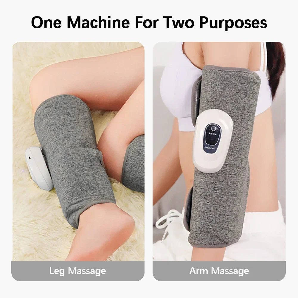 Wireless Rechargeable Leg Massager With 360 Degree Air Compression For Calves