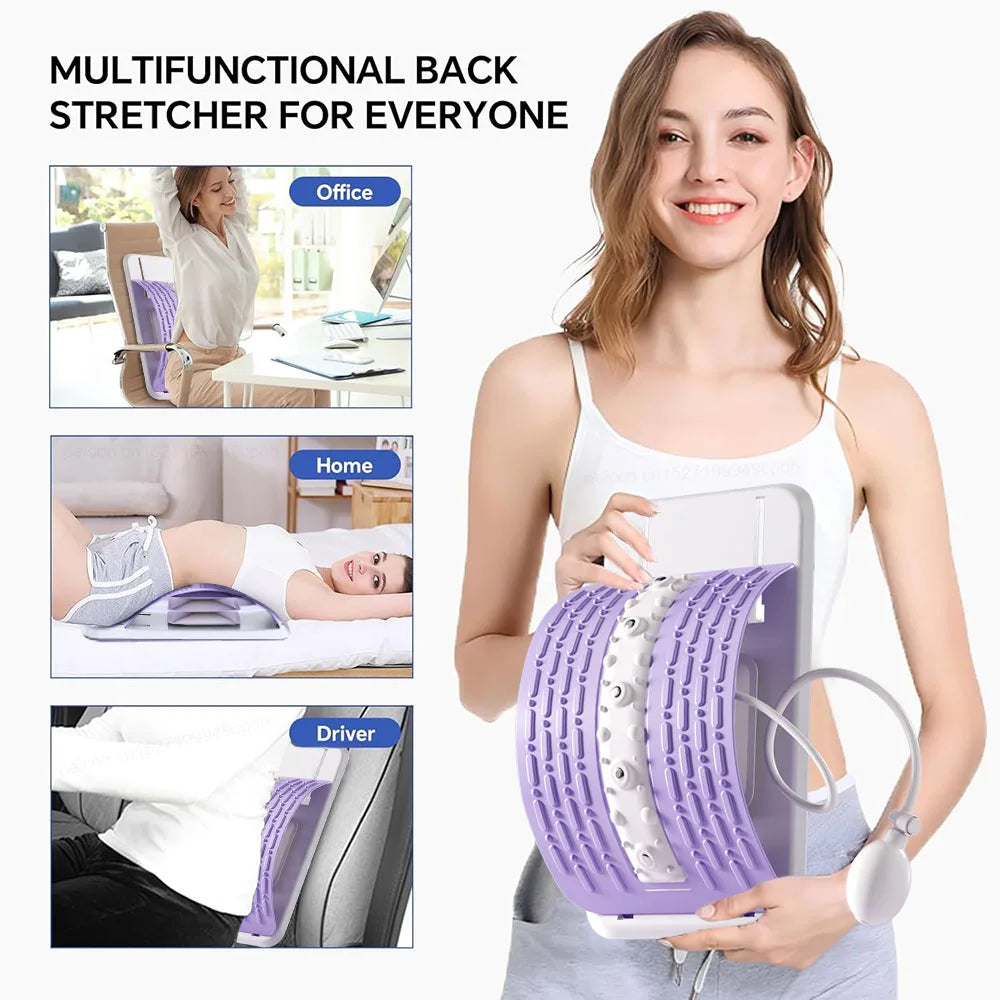 Electric Back Massager for Pain Relief, Back Cracker, Neck and Waist Support