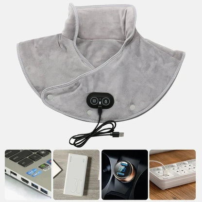 Electric Heating Shoulder Neck Pad Massager 3 Gear Shawl