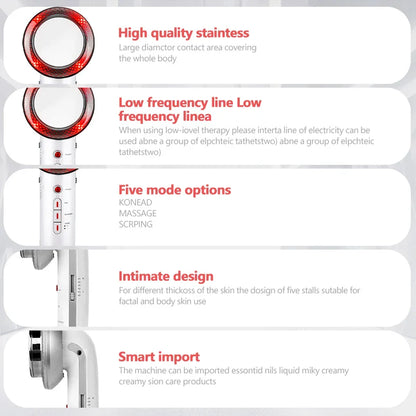 Kemetvov 3 In 1 EMS Infrared Ultrasonic Massager Slimming