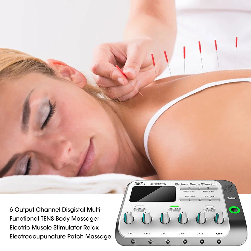 TENS Acupuncture And Moxibustion Massager – Six Way Output