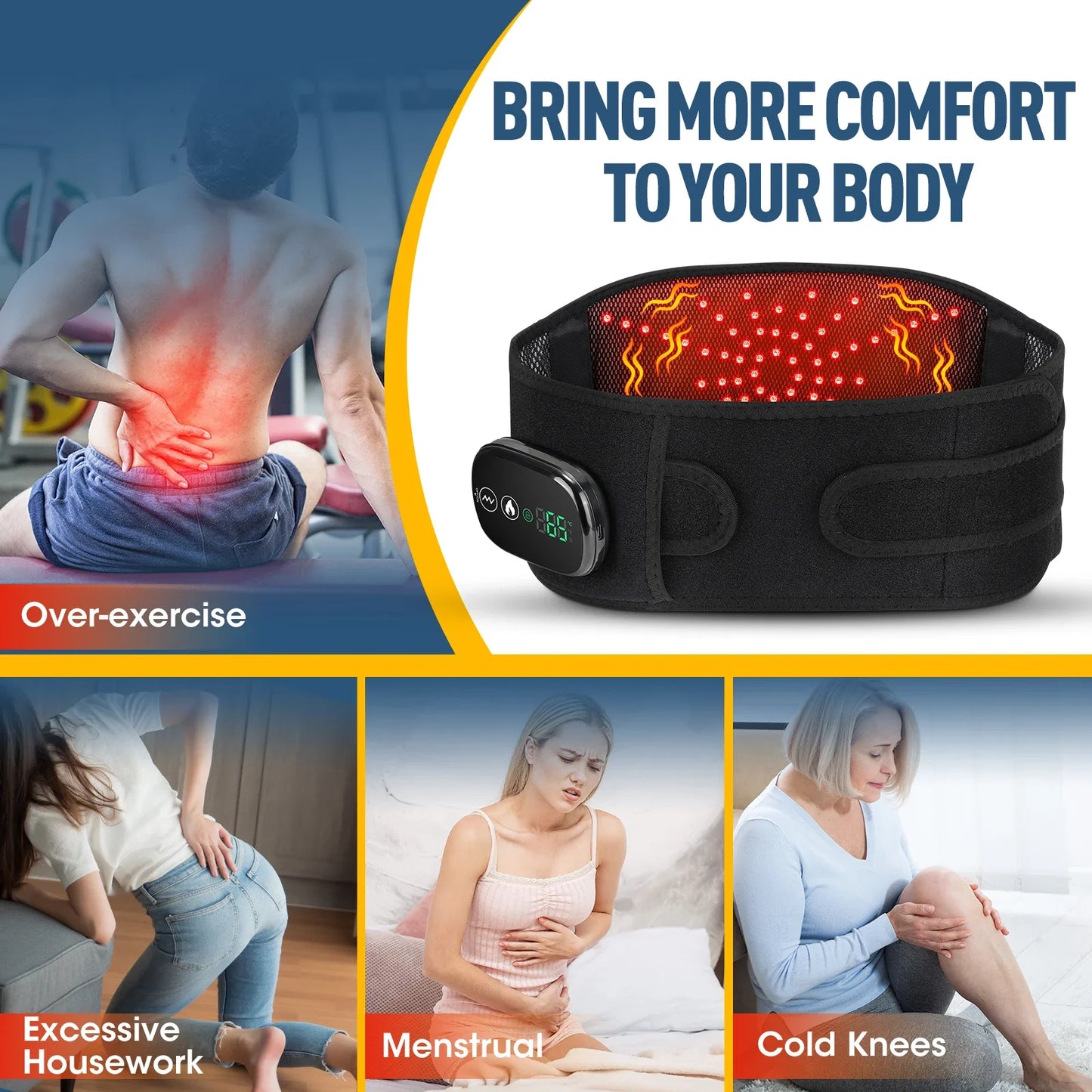 Cordless Heated Massage Pad 102 – Red Light Therapy