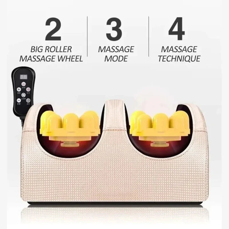Electric Foot Massager With Remote Heating Shiatsu Kneading