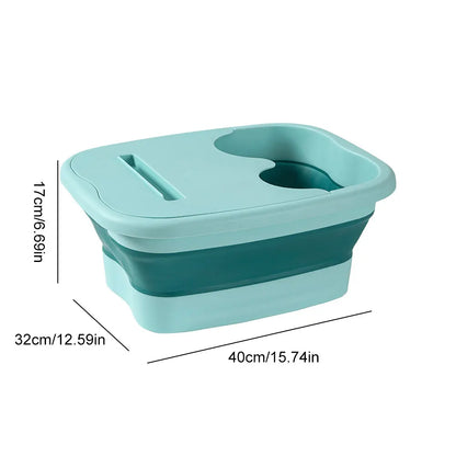 Foldable Foot Bath Bucket Massage Spa Soak Tub Portable