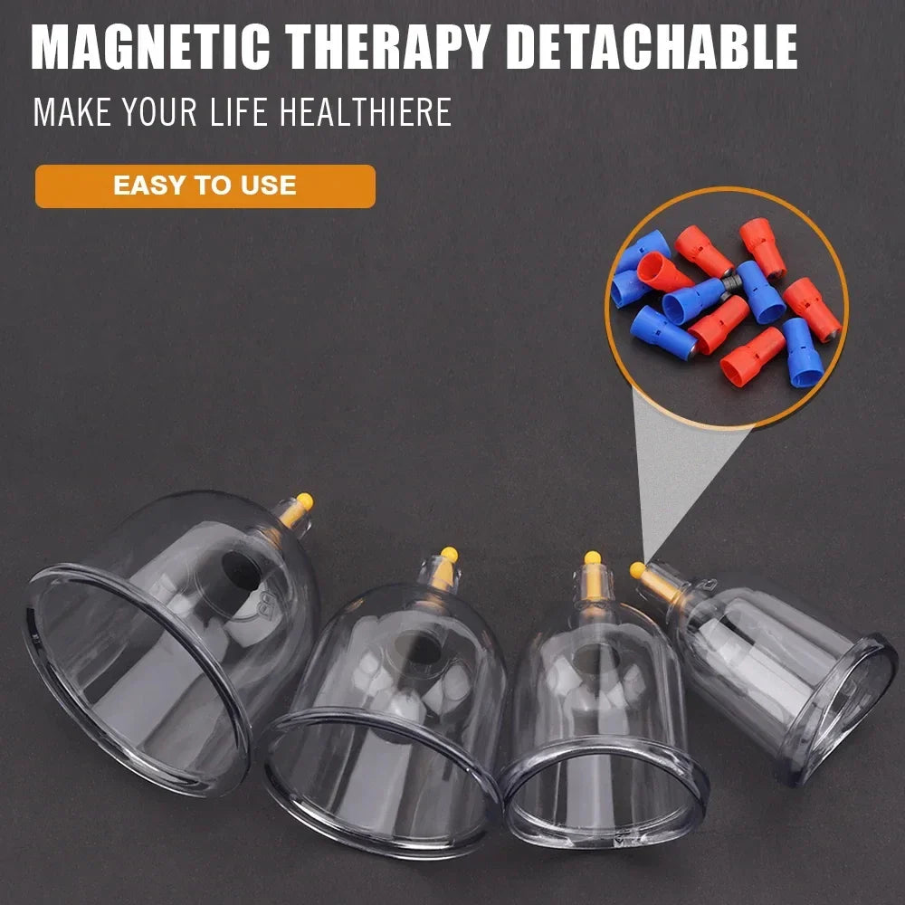 Vacuum Cupping Set Manual Pump Massager Suction Cups