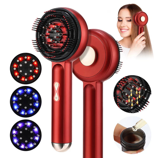 Electric Massage Comb with Red Light Therapy for Hair