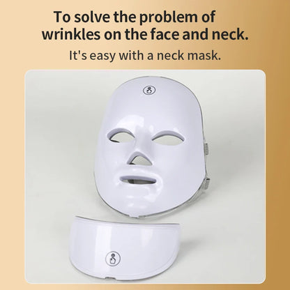 Face And Neck Beauty Machine LED Skin Care Massager – LED