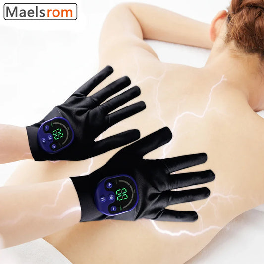 EMS Gloves Massage Black Pain Relief Blood Circulation