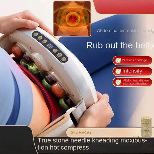 Abdominal Massager With Automatic Heating, Wireless Dual