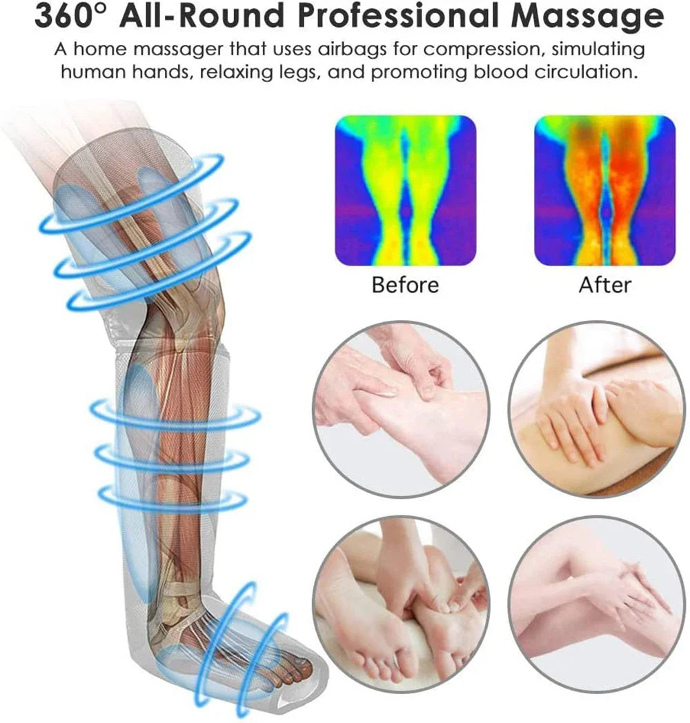 VamsLuna Electric Leg Massager ALC480 – 6 Modes Relief