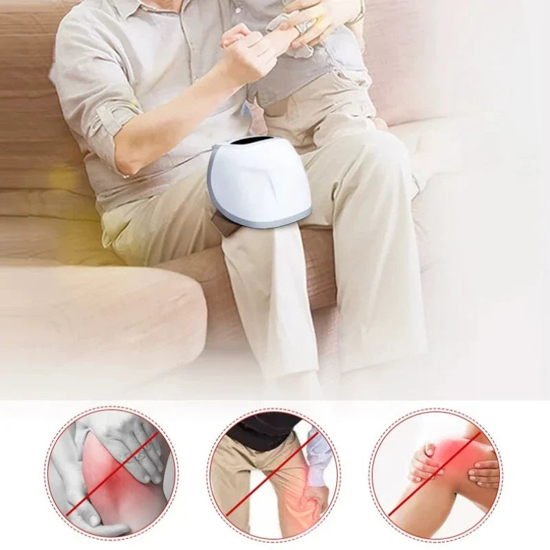 Smart Knee Massager With Light Therapy For Pain Relief