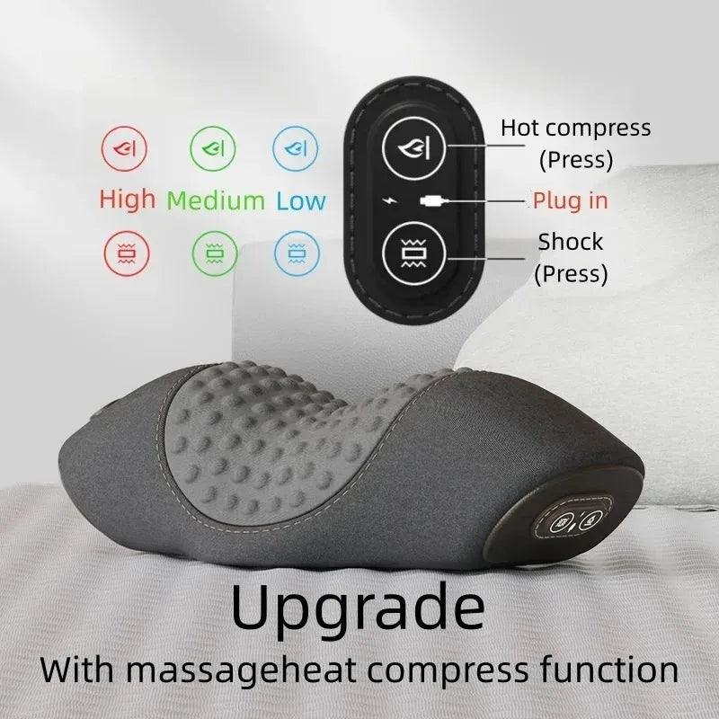 Electric Heating Massage Pillow Cervical Shiatsu Massager