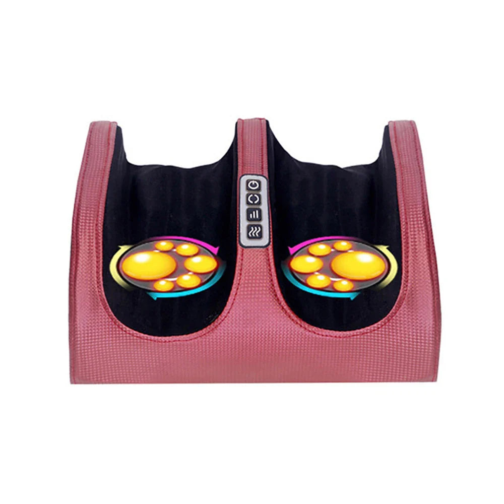 Heated Electric Foot Massager with Shiatsu Kneading, Deep Tissue Calf Massage