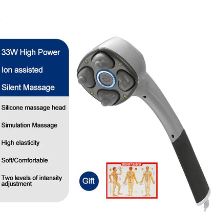 Handheld Massager A06N - 4 Head Anion Electric Massage