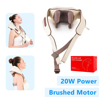 Foreverlily 26W Neck And Shoulder Massager – Powerful Wireless Kneading Comfort