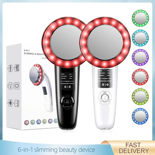 6 In 1 EMS Ultrasound Cavitation Body Massager Face