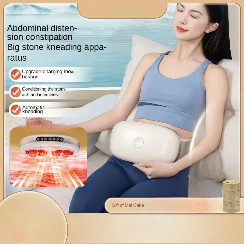 Abdominal Massager With Automatic Heating, Wireless Dual Disc For Slim