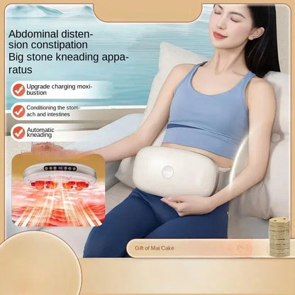 Abdominal Massager With Automatic Heating, Wireless Dual Disc For Slim