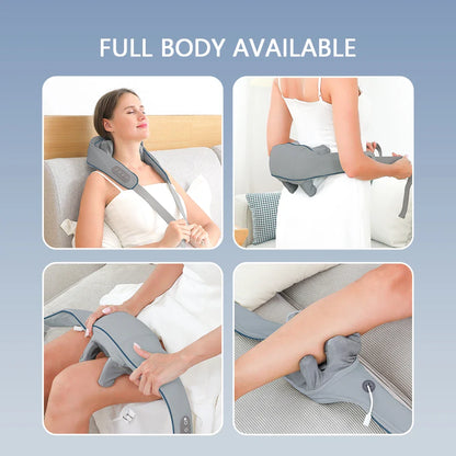 Foreverlily 26W Neck And Shoulder Massager – Powerful Wireless Kneading Comfort