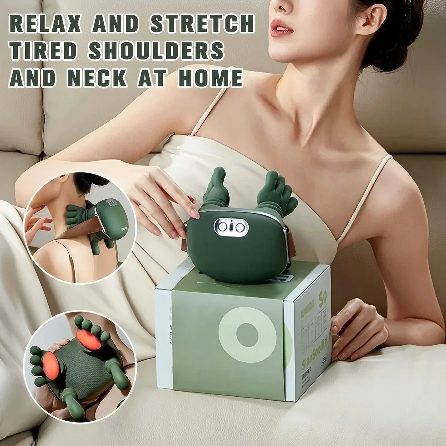 Neck Massage Shawl with Brushless Motor for Trapezius and Back