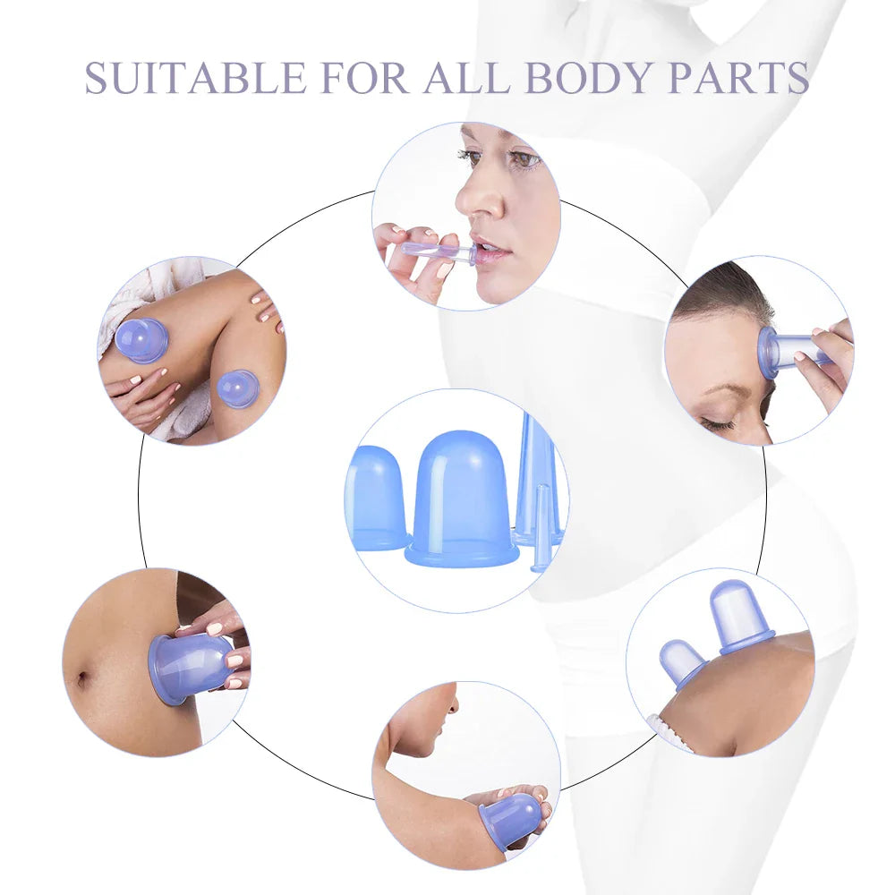 Silicone Facial Massage Cupping Set – Vacuum Massage Therapy
