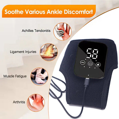 Monclique Ankle Massage Brace With Rechargeable Heated Wrap