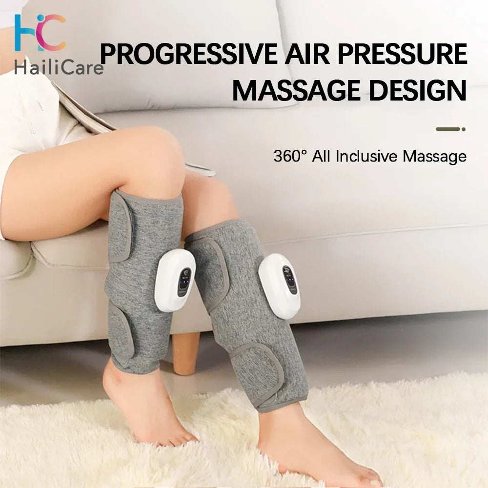 Wireless Rechargeable Leg Massager With 360 Degree Air Compression For Calves