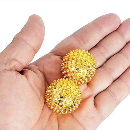 2pc Hand Magnetic Spiky Massage Ball Palm Acupressure