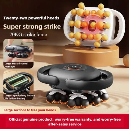 JAIYORL 22 Heads Massage Gun Wireless Deep Tissue Massager
