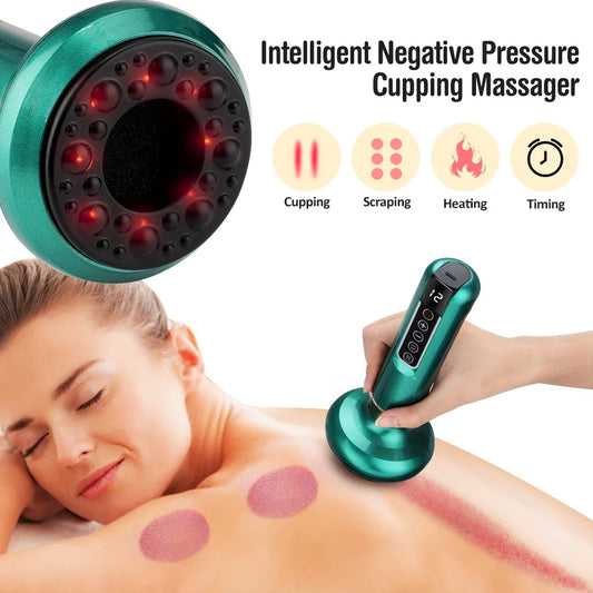 6/12 Speed Electric Cupping Massager With Vacuum Suction,