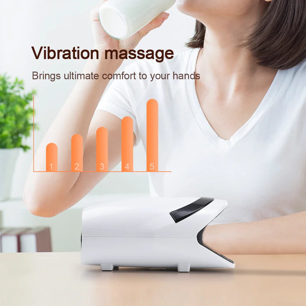 Rechargeable Hand Massager with Hot Compression for Arthritis and Carpal Tunnel