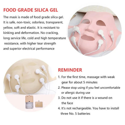 New 3D Silicone LED Facial Mask – Red Light Massager