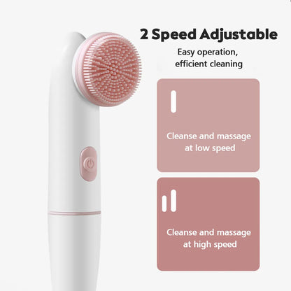 Dual-Action Facial Cleansing Brush