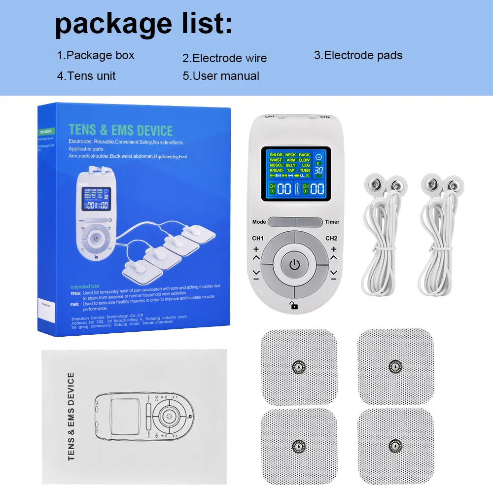 DearBeauty 12 Modes EMS TENS Pulse Massager For Pain Relief