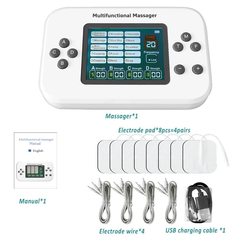 Electric TENS Massager With 12 Modes, Muscle Stimulator For Physiotherapy